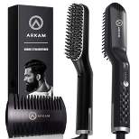Arkam Premium Ionic Beard Straightener for Men, Black