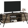 Modern Mid-Century TV Stand for 50-55" TVs, Entertainment Center with Adjustable Shelves, U-Shaped Metal Legs, Storage Media Console Table - 2 of 4