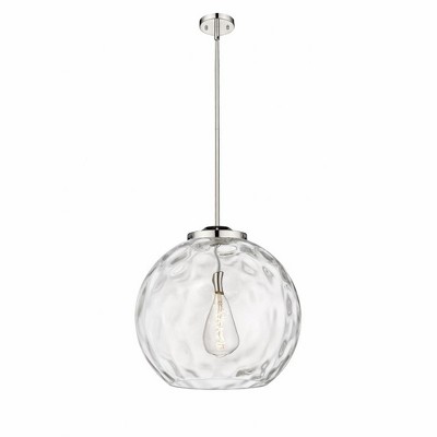Athens Water Glass - 1 Light Pendant In Industrial Style-19.5 Inches Tall and 17.88 Inches Wide