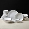 Christian Siriano Lustra 16-Piece Dinnerware Set Stoneware, Service for 4 - 2 of 4