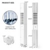 FurnitureR Tall Storage Cabinet, 70.87" Narrow Linen Tower with Drawer & Shelves, Freestanding Organizer for Bathroom, Living Room, Laundry Room - 3 of 4
