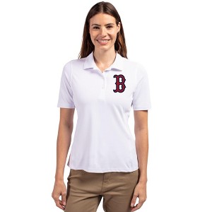 Boston Red Sox Cutter & Buck Virtue Eco Pique Recycled Womens Polo - 1 of 1
