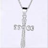 Clotth Sterling Silver Cross Necklace for Women - 925 Silver Choker with Cubic Zirconia,Faith-Based Accessory for Wedding,Birthday - 4 of 4