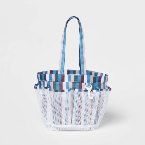 Mesh Shower Caddy Striped - Room Essentials™