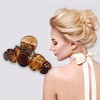 Unique Bargains Women's 3.94" Claw Clip Hair Accessories Non-Slip Plastic Brown - 2 of 4