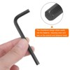 Unique Bargains Chrome Vanadium Steel Rust-Proof L-Shape Hex Key Wrenches Black 20 Pcs - 4 of 4