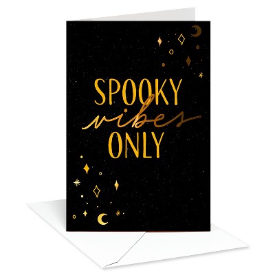 Halloween Card Spooky Vibes Only