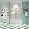 Matte Finish Bathtub Shower Door: Sliding Design, 5/16" Tempered Glass - 2 of 4