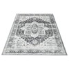 Pearl Velvet Boho Vintage Area Rug Machine Washable, Non Slip, Stain Resistant Printed Carpet, Bedroom Kitchen Aesthetic Low Pile Floor Rug - 2 of 4