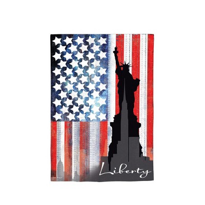 Liberty Statue Reversible Suede Garden Flag