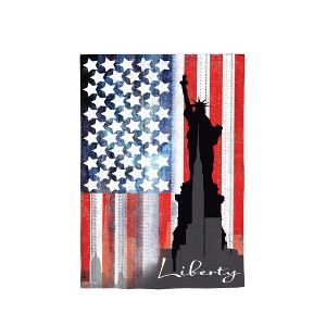 Liberty Statue Reversible Suede Garden Flag - 1 of 4