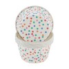 Unique Bargains Polka Dot Curled Rim Disposable Baking Cups Greaseproof Paper 2.56"x1.57" 50 Pcs - 3 of 4