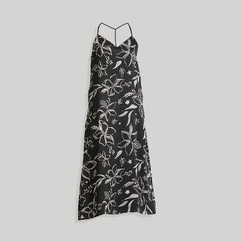 Reistor Women's Midi Slip Dress in Abstract Florals