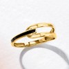 Ross-Simons 10kt Yellow Gold Open-Space Ring With Black Enamel - 3 of 4
