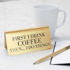 Desktop Plaque: Made for Retail Gold Titanium Freestanding Desk Sign, Office & Retail Signage, 5.14" W x 2.5" H - 3 of 3