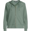 Lands' End Women's Serious Sweats Relaxed Long Sleeve Full Zip Hoodie Sweatshirt - 3 of 3