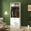 Besiost Freestanding 24" Closet System with 3 Wood Drawers - 3 of 4