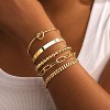 Gold Bracelets for Women Non Tarnish, 14K Gold Plated Chunky Cuff Bracelet Gold Bangles Bracelet for Women Trendy - 2 of 4