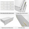 6 Drawer Double Dresser Wood Clothing Organizer Engineered Wood Dresser With Sturdy Legs For Living Room Hallway Nursery Bedroom, White - 4 of 4
