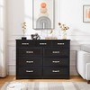 9 Drawers Dresser, Wood Chest, Storage Cabinet for Bedroom, Livingroom, Entry and Hallway -Frevyn - 2 of 4
