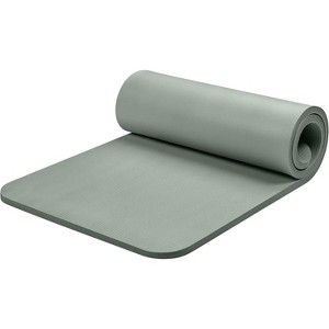 1-Inch Thick Yoga Mat, Non-Slip Exercise Mat with Nylon Strap for Fitness Workouts for Men & Women - 1 of 4