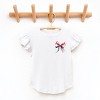 The Juniper Shop Patriotic Bow Star Coquette Flutter Sleeve Tee - 2 of 4
