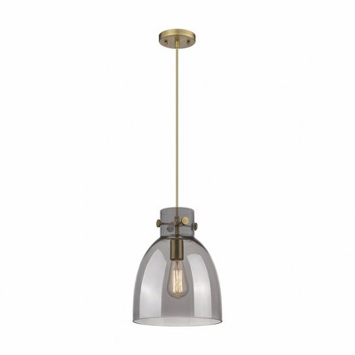 Newton Bell - 1 Light Pendant In Industrial Style-12.5 Inches Tall and 10 Inches Wide