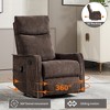 KWPZQEB Modern Recliner Chair with Massage and Heat, Fabric Recliner Chair Single Sofa Recliner Club Chair Nursery Chair Home Theater Seating - 3 of 4