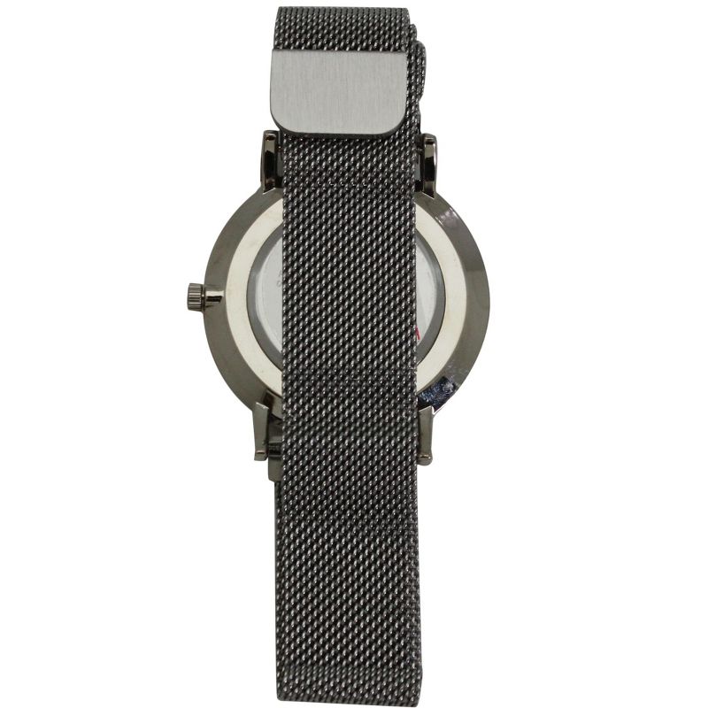 OLIVIA PRATT WOMENS ABALONE FACE DIAL MESH BAND WITH MAGNETIC CLASP, 4 of 5