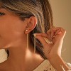 Gold Earrings for Women, 14K Gold Plated Tassel Dangle Earrings for Women Trendy Hypoallergenic Long Chain Earring - 3 of 4