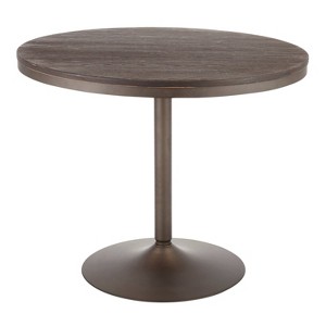 36" Dakota Industrial Round Dining Table - LumiSource - 1 of 3