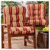 Kensington Garden 2pc 21"x21" Outdoor Seat and Back Cushion Set - 2 of 4