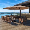 Clihome 15Ft Double-Sided No-Tilt Large Outdoor Patio Umbrella With Lights And Base - 2 of 4