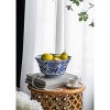 Dexmalle Ren Blue and White Centerpiece Decorative Bowl - 4 of 4