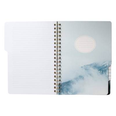 Fringe 180pg Ruled Notebook 10&#34;x7.5&#34; Spiral Tab Collective