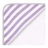 Hudson Baby Infant Girl Cotton Rich Hooded Towels, Purple Dots Pretty Elephant, One Size - 3 of 4