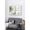 Wooakway 23.6"H 15.7"W 2-Piece Wood Accent Wall Mirrors Distressed Window Pane Mirrors for Living Room Entryway Bedroom - 4 of 4