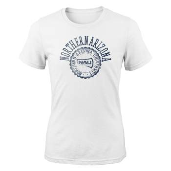 NCAA Northern Arizona Lumberjacks Girls' White Crew T-Shirt