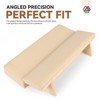 SAVILAND Pro Salon Armrest System - Solid Wood Base w/Leather & Memory Foam Ergo Cushion.(Beige) - 2 of 4