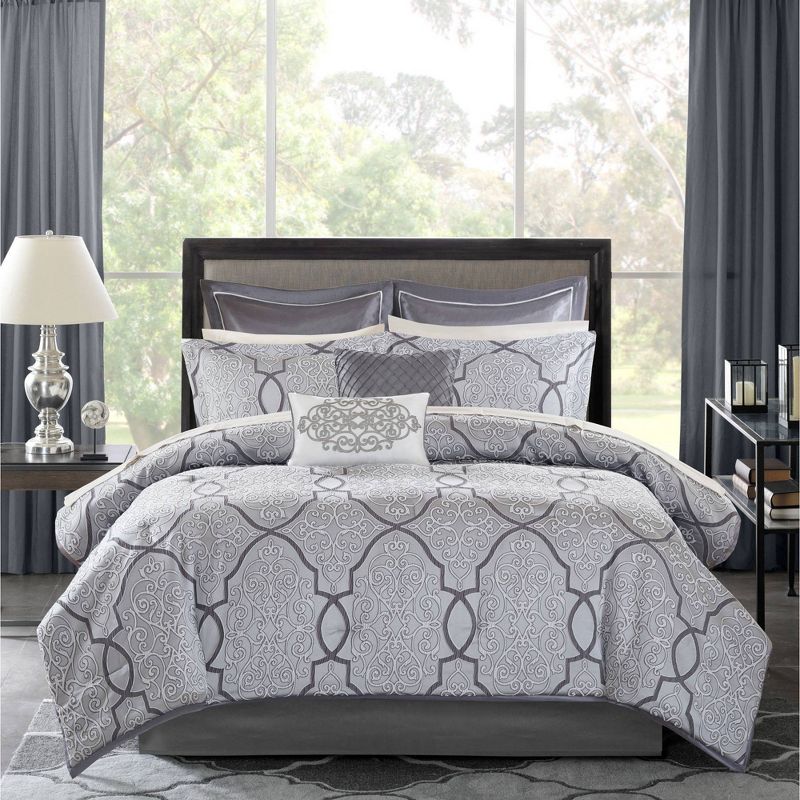 Madison Park 12pc Octavia Complete Bed Set , 3 of 8