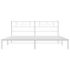 vidaXL Metal Bed Frame with Headboard White 76 in.x79.9 in. King - 4 of 4