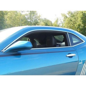 QAA is Compatible with 2010-2015 Chevrolet Camaro 8 Piece Stainless Window Trim Package, Includes Upper Trim, Pillar Posts and Window Sills - 1 of 4