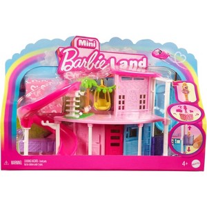 Barbie Mini BarbieLand Dollhouse Set – Mini Dreamhouse with 1.5-Inch Surprise Doll, Furniture, Accessories, Elevator & Pool – HYF45 - 1 of 4