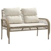 vidaXL Patio Sofa Set Beige PE rattan, powder-coated steel, tempered glass - 4 of 4
