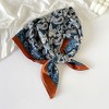 Anna-Kaci Satin Scarf Premium Cashew Print Square Print Neck Head Bag Accessory - 27.5IN×27.5IN - 2 of 4