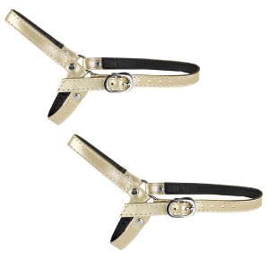 Allegra K Women's Detachable Adjustable Anti-Slip Shoe Straps Bands Belts with Buckle for Heels 2 Pairs - 1 of 4