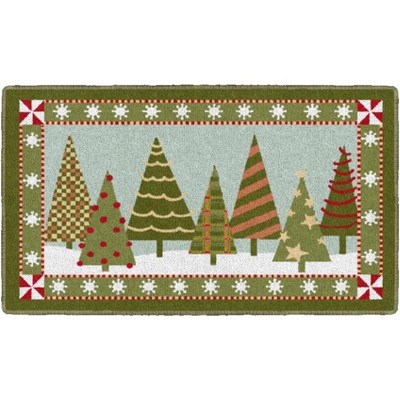 Brumlow Mills Festive Christmas Trees Holiday Rug, 1'8" X 2'10" : Target