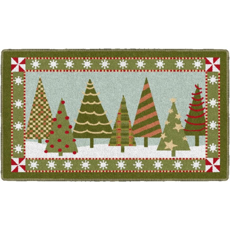 Brumlow Mills Festive Christmas Trees Holiday Rug, 1'8" x 2'10", 1 of 7