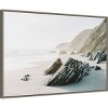 33" x 23" Salerno by Krista Broadway: Amanti Art Framed Canvas, Seascape Print - 2 of 4