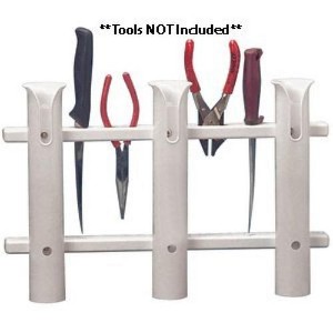 Taco Marine 3-Rod Poly Rod Rack Deluxe Boat Equipment Model 9975022 - 1 of 2